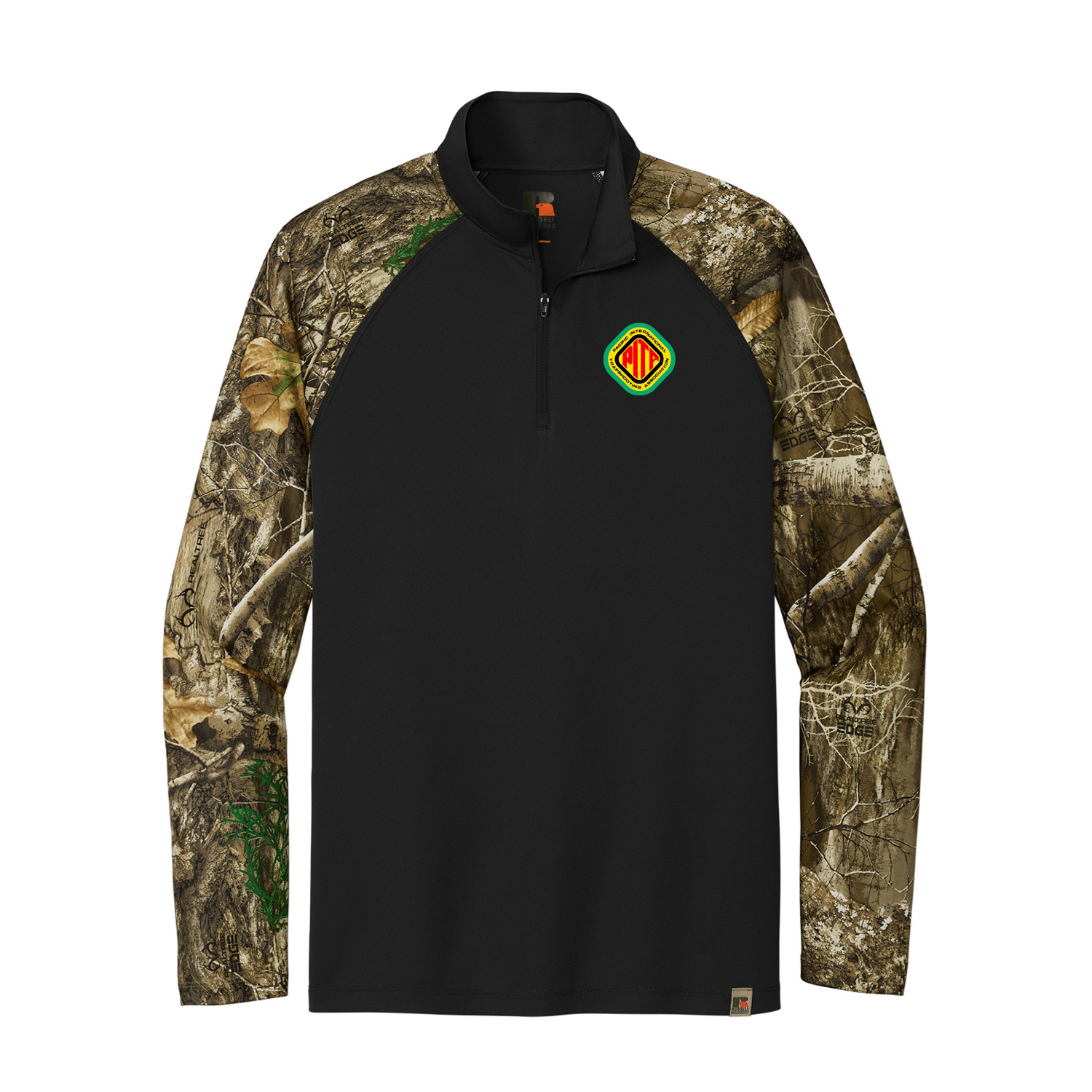 Russell Outdoors Realtree Colorblock Performance 1/4-Zip