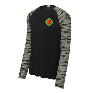 Sport-Tek® Drift Camo Colorblock Long Sleeve Tee